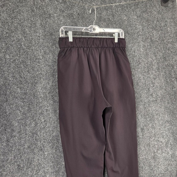 Lululemon Stretch High-Rise 7/8 Length Tapered Pants Size 8 Black Pull On - Picture 10 of 14